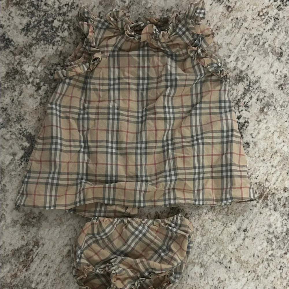 Authentic Burberry girl dress set